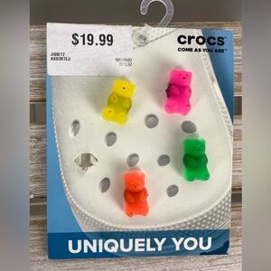 Crocs Uniquely You Gummy Bear Jibbitz Charms Multi Colored 4 bears